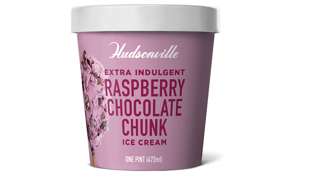 Extra Indulgent Raspberry Chocolate Chunk Ice Cream